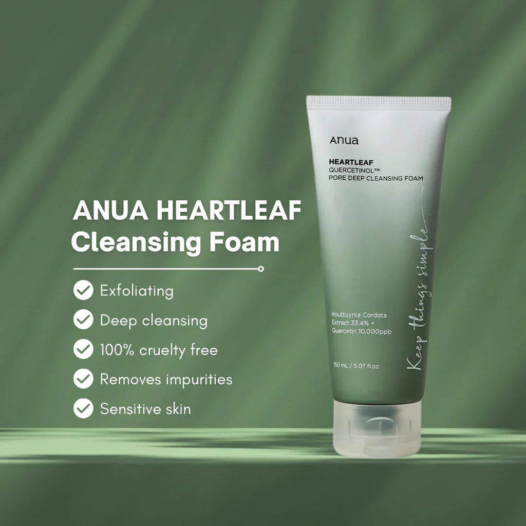 [ANUA]  Heartleaf Quercetinol Pore Deep Cleansing Foam (150mL)